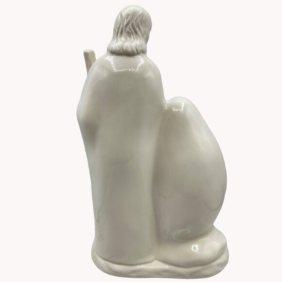 Holy Family Ceramic Nativity Scene Figurine One Piece Religious Jesus 10 inches - Picture 6 of 15